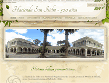 Tablet Screenshot of haciendasanisidro.net